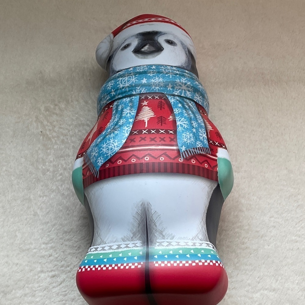 Charming Holiday Penguin Decor with Red and Blue Accents